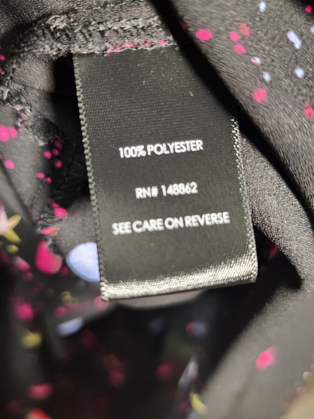 Torrid Harper Blouse Size 2 Black Pink Moon Stars Celestial Print - Picture 7 of 7